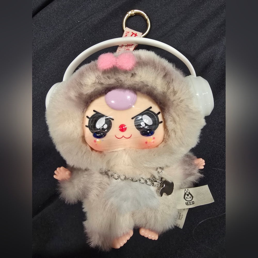 Charming Plush Toy with Headphones